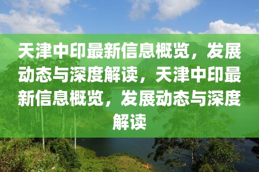 天津中印最新信息概覽，發(fā)展動態(tài)與深度解讀，天津中印最新信息概覽，發(fā)展動態(tài)與深度解讀