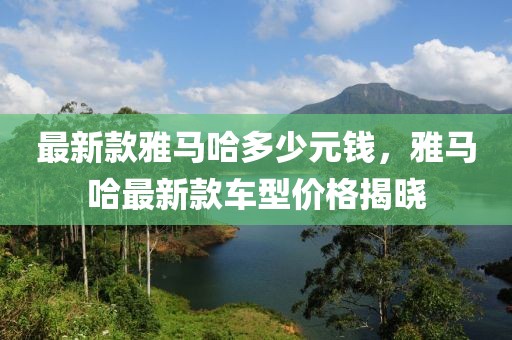 最新款雅馬哈多少元錢，雅馬哈最新款車型價格揭曉