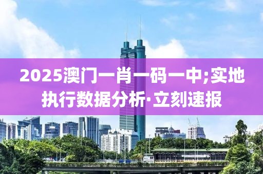 2025澳門一肖一碼一中;實(shí)地執(zhí)行數(shù)據(jù)分析·立刻速報(bào)
