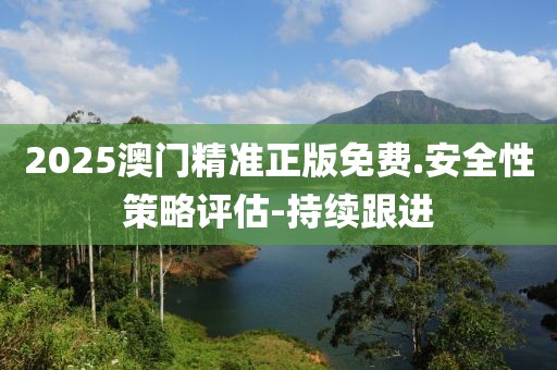2025澳門精準(zhǔn)正版免費(fèi).安全性策略評估-持續(xù)跟進(jìn)