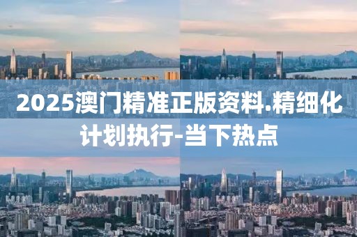 2025澳門精準正版資料.精細化計劃執(zhí)行-當下熱點