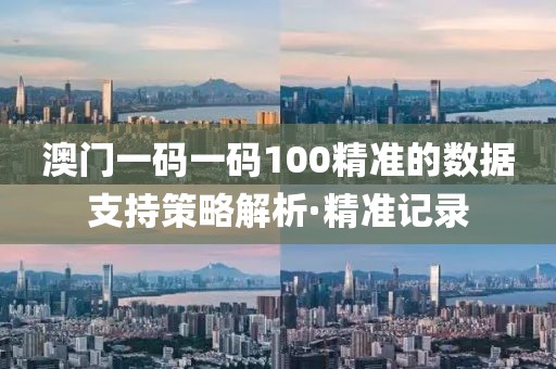 澳門(mén)一碼一碼100精準(zhǔn)的數(shù)據(jù)支持策略解析·精準(zhǔn)記錄