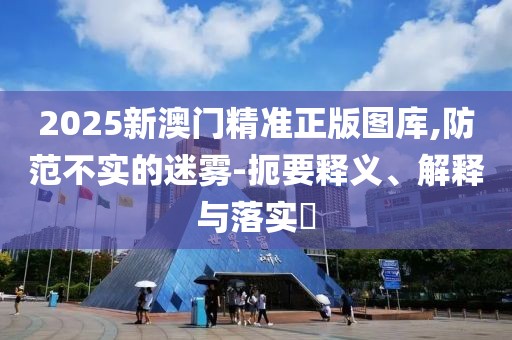 2025新澳門(mén)精準(zhǔn)正版圖庫(kù),防范不實(shí)的迷霧-扼要釋義、解釋與落實(shí)?