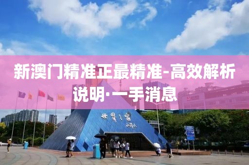 新澳門精準(zhǔn)正最精準(zhǔn)-高效解析說(shuō)明·一手消息