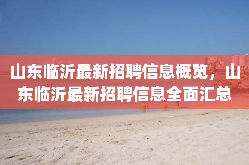 山東臨沂最新招聘信息概覽，山東臨沂最新招聘信息全面匯總