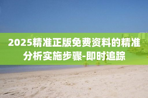 2025精準(zhǔn)正版免費(fèi)資料的精準(zhǔn)分析實(shí)施步驟-即時(shí)追蹤