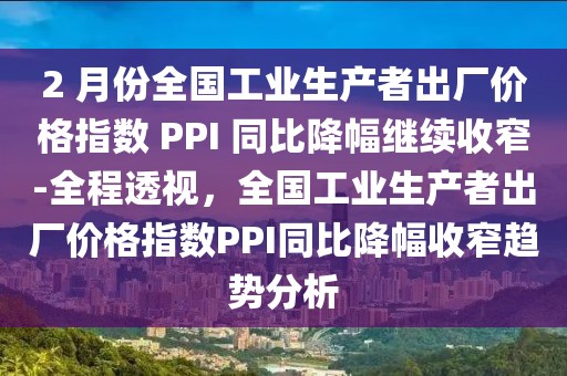 2 月份全國工業(yè)生產(chǎn)者出廠價格指數(shù) PPI 同比降幅繼續(xù)收窄-全程透視，全國工業(yè)生產(chǎn)者出廠價格指數(shù)PPI同比降幅收窄趨勢分析