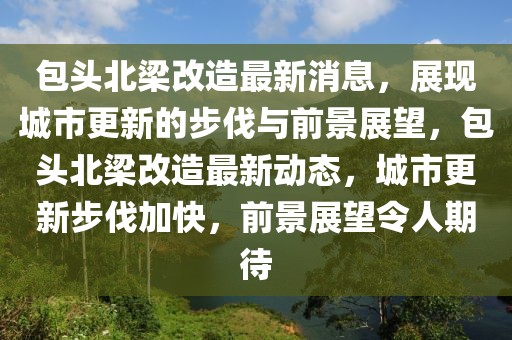 包頭北梁改造最新消息，展現(xiàn)城市更新的步伐與前景展望，包頭北梁改造最新動(dòng)態(tài)，城市更新步伐加快，前景展望令人期待