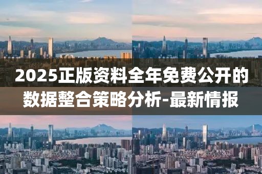 2025正版資料全年免費(fèi)公開的數(shù)據(jù)整合策略分析-最新情報(bào)