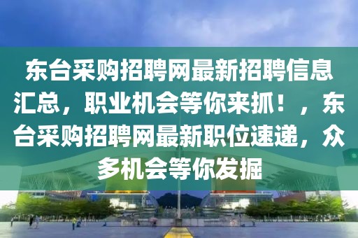 東臺采購招聘網(wǎng)最新招聘信息匯總，職業(yè)機會等你來抓！，東臺采購招聘網(wǎng)最新職位速遞，眾多機會等你發(fā)掘