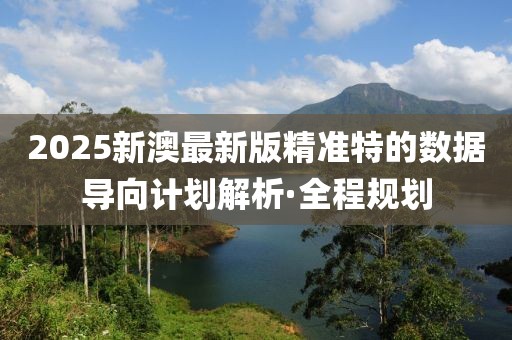 2025新澳最新版精準特的數(shù)據(jù)導(dǎo)向計劃解析·全程規(guī)劃