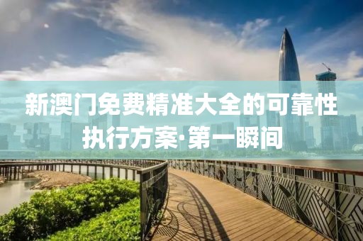 新澳門免費(fèi)精準(zhǔn)大全的可靠性執(zhí)行方案·第一瞬間