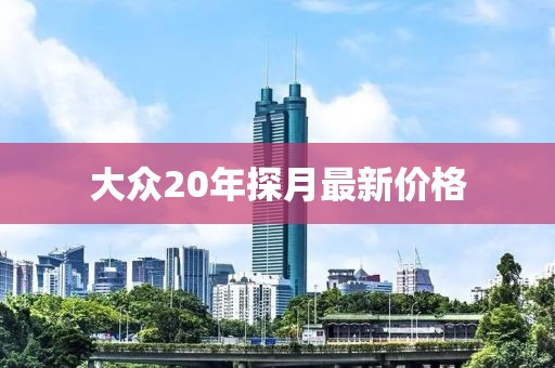 大眾20年探月最新價格
