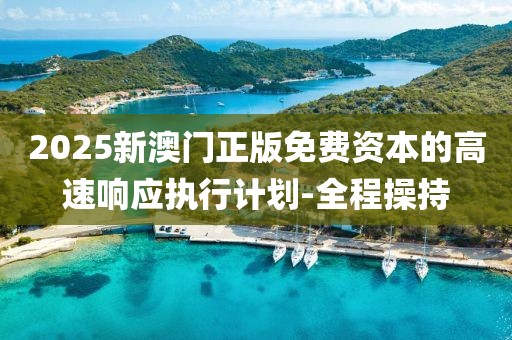 2025新澳門正版免費(fèi)資本的高速響應(yīng)執(zhí)行計(jì)劃-全程操持
