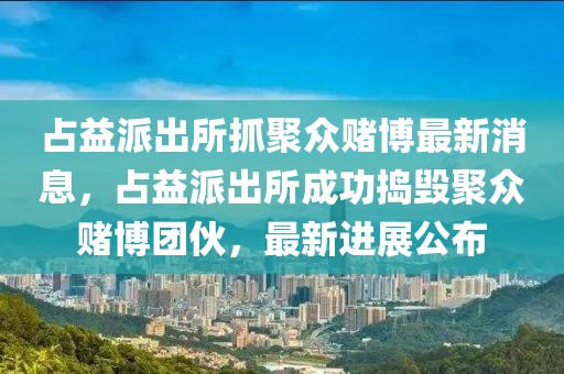 占益派出所抓聚眾賭博最新消息，占益派出所成功搗毀聚眾賭博團(tuán)伙，最新進(jìn)展公布