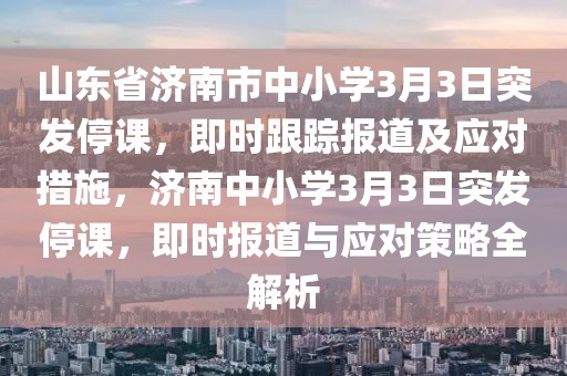 山東省濟南市中小學(xué)3月3日突發(fā)停課，即時跟蹤報道及應(yīng)對措施，濟南中小學(xué)3月3日突發(fā)停課，即時報道與應(yīng)對策略全解析