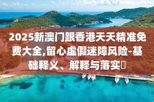 2025新澳門跟香港天天精準(zhǔn)免費大全,留心虛假迷障風(fēng)險-基礎(chǔ)釋義、解釋與落實?