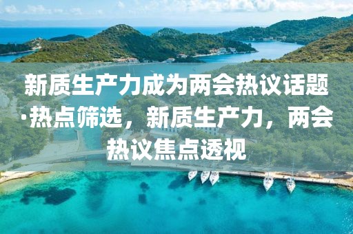 新質(zhì)生產(chǎn)力成為兩會(huì)熱議話題·熱點(diǎn)篩選，新質(zhì)生產(chǎn)力，兩會(huì)熱議焦點(diǎn)透視