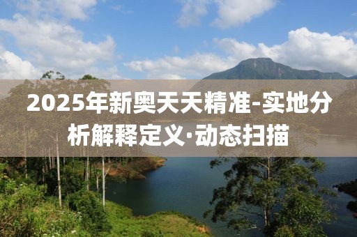 2025年新奧天天精準(zhǔn)-實(shí)地分析解釋定義·動(dòng)態(tài)掃描