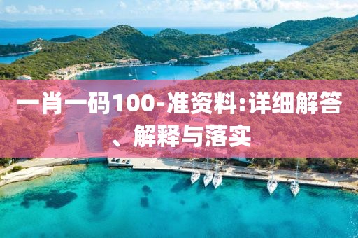 一肖一碼100-準(zhǔn)資料:詳細(xì)解答、解釋與落實(shí)