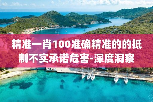 精準(zhǔn)一肖100準(zhǔn)確精準(zhǔn)的的抵制不實承諾危害-深度洞察