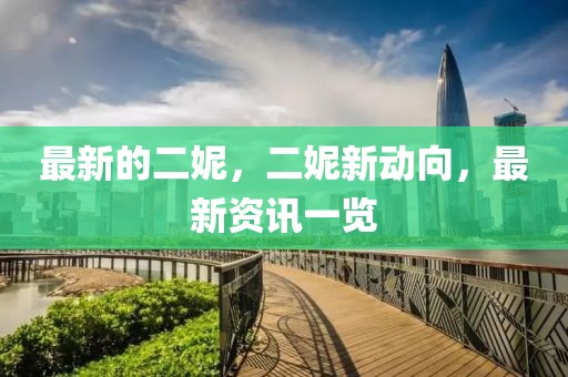 最新的二妮，二妮新動(dòng)向，最新資訊一覽