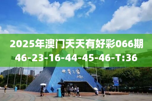 2025年澳門天天有好彩066期46-23-16-44-45-46-T:36