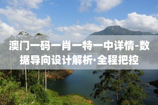 澳門一碼一肖一特一中詳情-數(shù)據(jù)導(dǎo)向設(shè)計(jì)解析·全程把控
