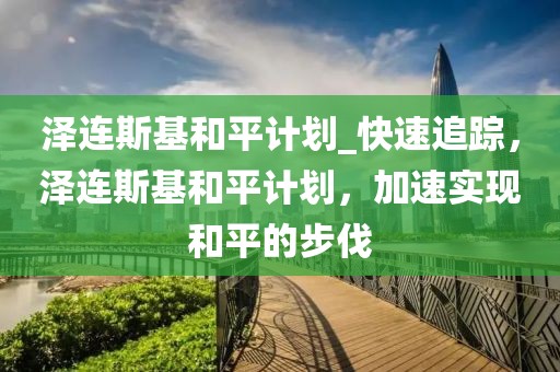 澤連斯基和平計(jì)劃_快速追蹤，澤連斯基和平計(jì)劃，加速實(shí)現(xiàn)和平的步伐