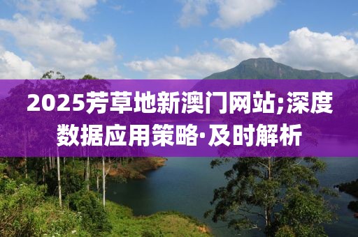 2025芳草地新澳門網(wǎng)站;深度數(shù)據(jù)應(yīng)用策略·及時解析