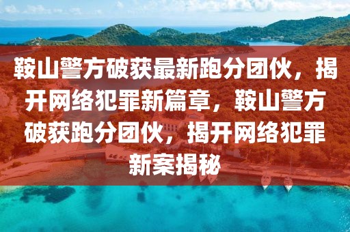 鞍山警方破獲最新跑分團(tuán)伙，揭開(kāi)網(wǎng)絡(luò)犯罪新篇章，鞍山警方破獲跑分團(tuán)伙，揭開(kāi)網(wǎng)絡(luò)犯罪新案揭秘