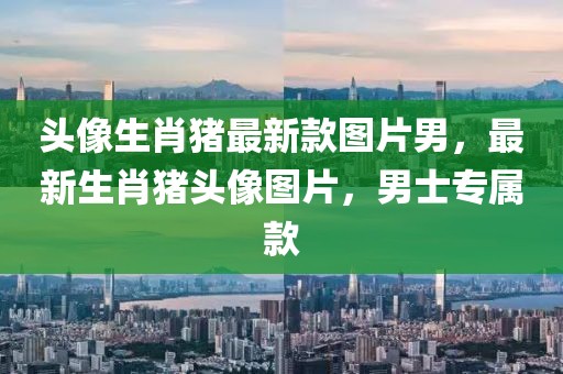 頭像生肖豬最新款圖片男，最新生肖豬頭像圖片，男士專(zhuān)屬款