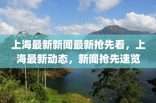 上海最新新聞最新?lián)屜瓤?，上海最新?dòng)態(tài)，新聞?chuàng)屜人儆[