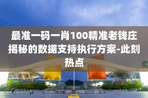 最準(zhǔn)一碼一肖100精準(zhǔn)老錢莊揭秘的數(shù)據(jù)支持執(zhí)行方案-此刻熱點