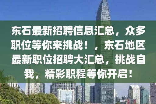 東石最新招聘信息匯總，眾多職位等你來挑戰(zhàn)！，東石地區(qū)最新職位招聘大匯總，挑戰(zhàn)自我，精彩職程等你開啟！