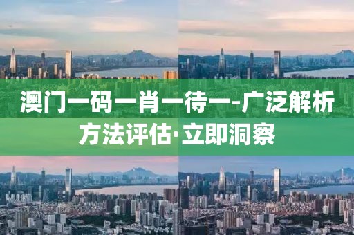 澳門(mén)一碼一肖一待一-廣泛解析方法評(píng)估·立即洞察