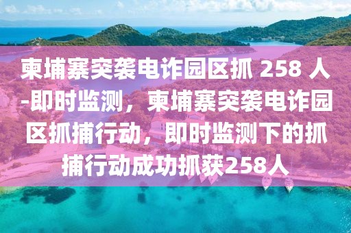 柬埔寨突襲電詐園區(qū)抓 258 人-即時(shí)監(jiān)測(cè)，柬埔寨突襲電詐園區(qū)抓捕行動(dòng)，即時(shí)監(jiān)測(cè)下的抓捕行動(dòng)成功抓獲258人