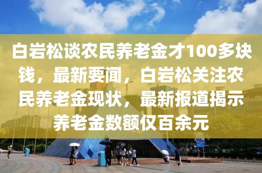 白巖松談農(nóng)民養(yǎng)老金才100多塊錢，最新要聞，白巖松關(guān)注農(nóng)民養(yǎng)老金現(xiàn)狀，最新報道揭示養(yǎng)老金數(shù)額僅百余元