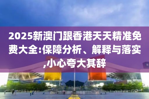 2025新澳門跟香港天天精準(zhǔn)免費(fèi)大全:保障分析、解釋與落實(shí),小心夸大其辭