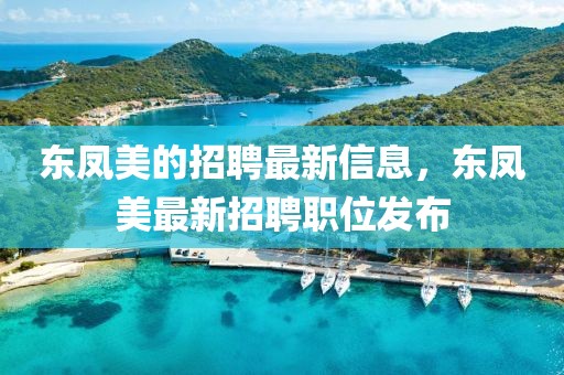 東鳳美的招聘最新信息，東鳳美最新招聘職位發(fā)布