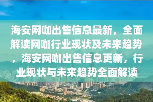 海安網(wǎng)咖出售信息最新，全面解讀網(wǎng)咖行業(yè)現(xiàn)狀及未來(lái)趨勢(shì)，海安網(wǎng)咖出售信息更新，行業(yè)現(xiàn)狀與未來(lái)趨勢(shì)全面解讀