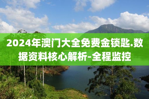 2024年澳門大全免費(fèi)金鎖匙.數(shù)據(jù)資料核心解析-全程監(jiān)控
