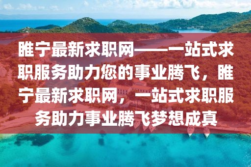 睢寧最新求職網(wǎng)——一站式求職服務(wù)助力您的事業(yè)騰飛，睢寧最新求職網(wǎng)，一站式求職服務(wù)助力事業(yè)騰飛夢(mèng)想成真