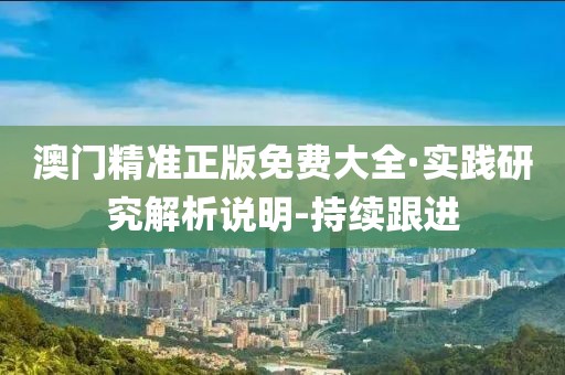 澳門精準(zhǔn)正版免費(fèi)大全·實(shí)踐研究解析說(shuō)明-持續(xù)跟進(jìn)