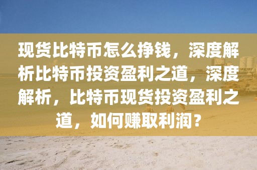 現(xiàn)貨比特幣怎么掙錢，深度解析比特幣投資盈利之道，深度解析，比特幣現(xiàn)貨投資盈利之道，如何賺取利潤？