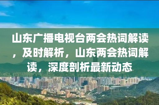 山東廣播電視臺(tái)兩會(huì)熱詞解讀，及時(shí)解析，山東兩會(huì)熱詞解讀，深度剖析最新動(dòng)態(tài)