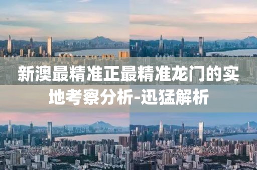 新澳最精準正最精準龍門的實地考察分析-迅猛解析