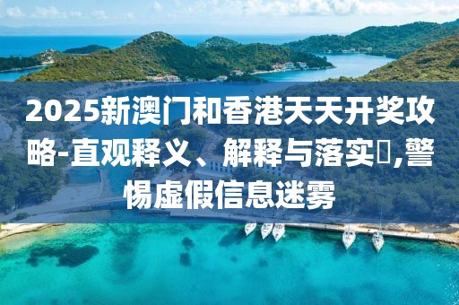 2025新澳門和香港天天開獎攻略-直觀釋義、解釋與落實?,警惕虛假信息迷霧