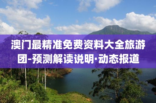 澳門最精準免費資料大全旅游團-預測解讀說明·動態(tài)報道