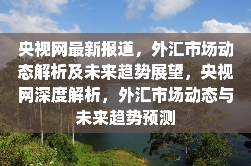 央視網(wǎng)最新報道，外匯市場動態(tài)解析及未來趨勢展望，央視網(wǎng)深度解析，外匯市場動態(tài)與未來趨勢預(yù)測